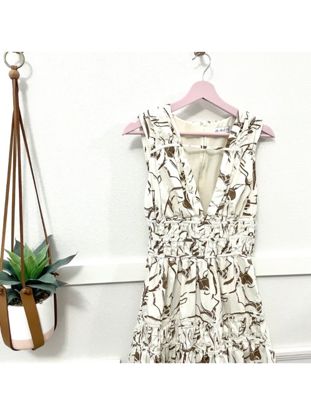 All About May Through the Trees Maxi Dress White Size US 6 - Picture 3 of 8